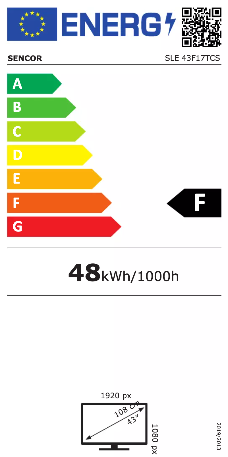 Image de la première page du manuel de l'appareil SLE 43F17TCS
