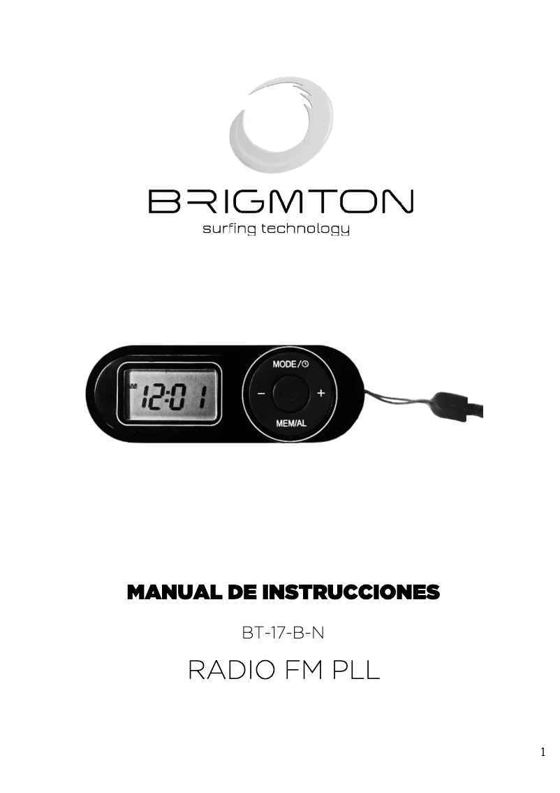 Página 1 del manual Manual de usuario Brigmton BT-17