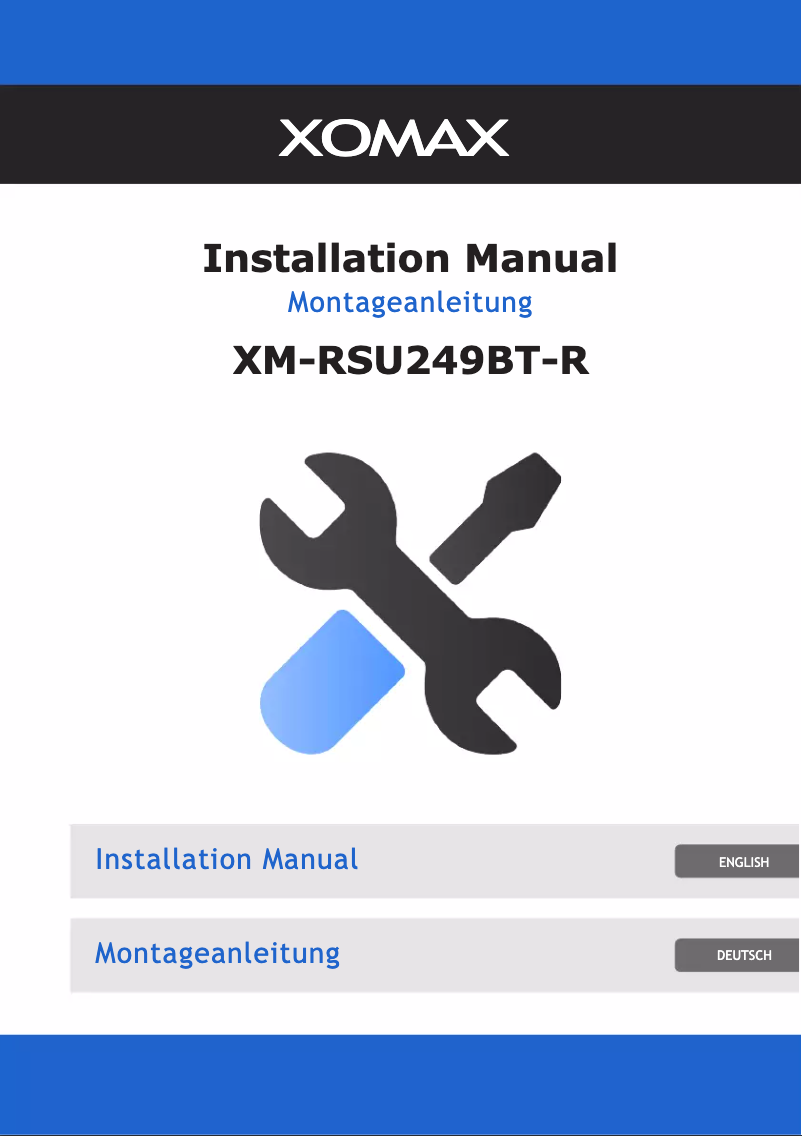 Page 1 de la notice Manuel utilisateur Xomax XM-RSU249BT-R