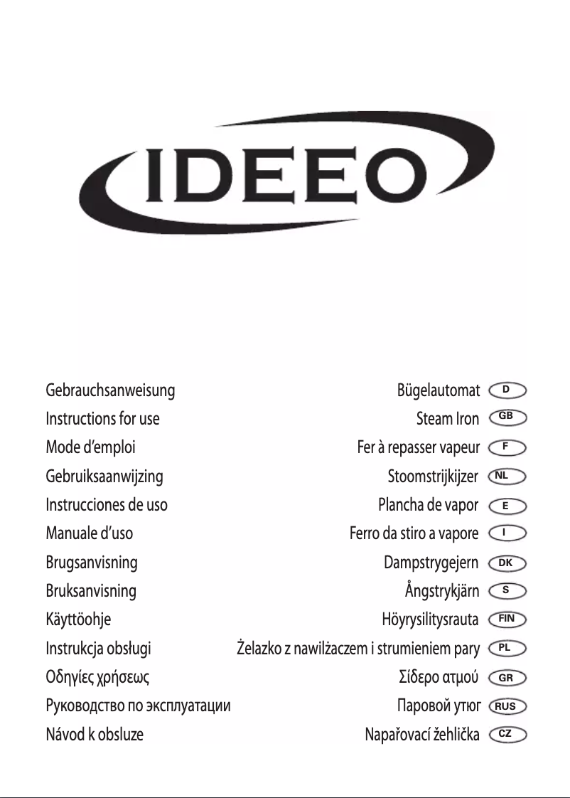 Page n°1 - Manuel utilisateur Ideeo BA 0951