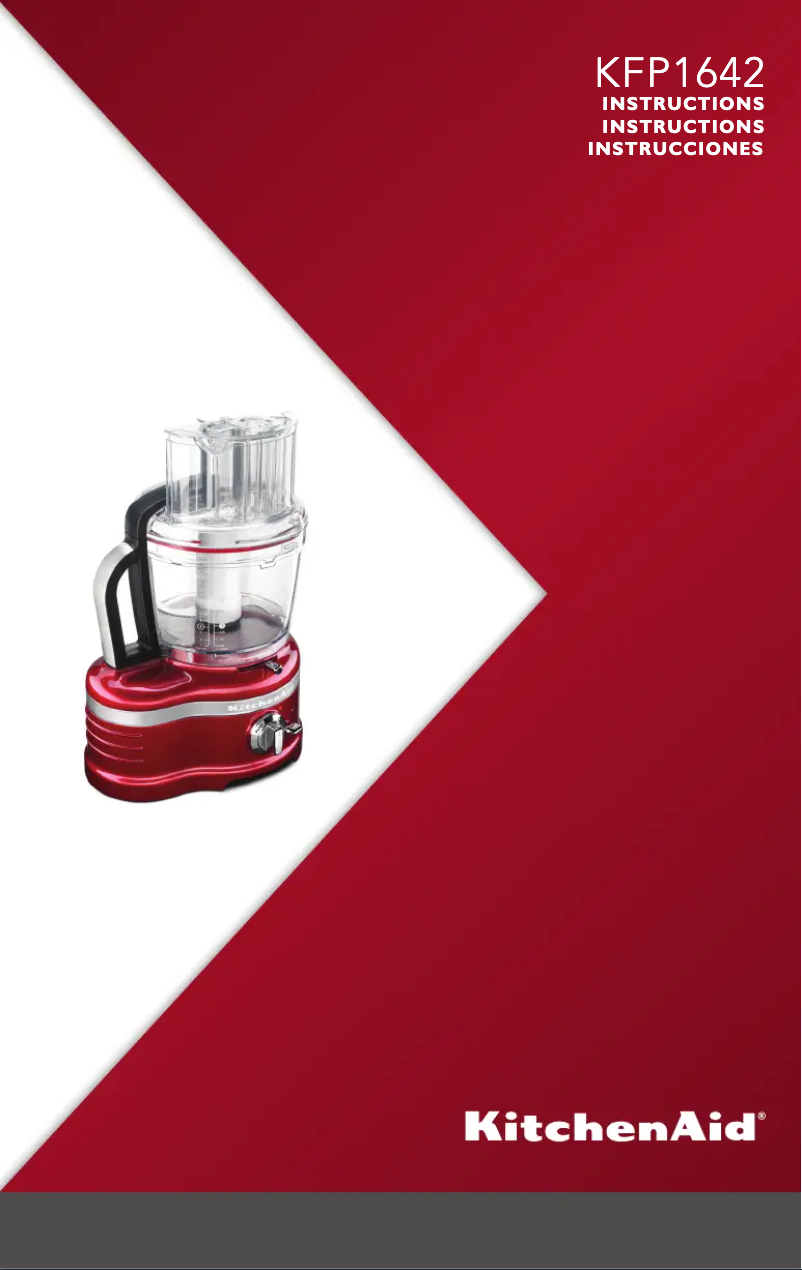 Page 1 de la notice Manuel utilisateur KitchenAid KFP1642FP