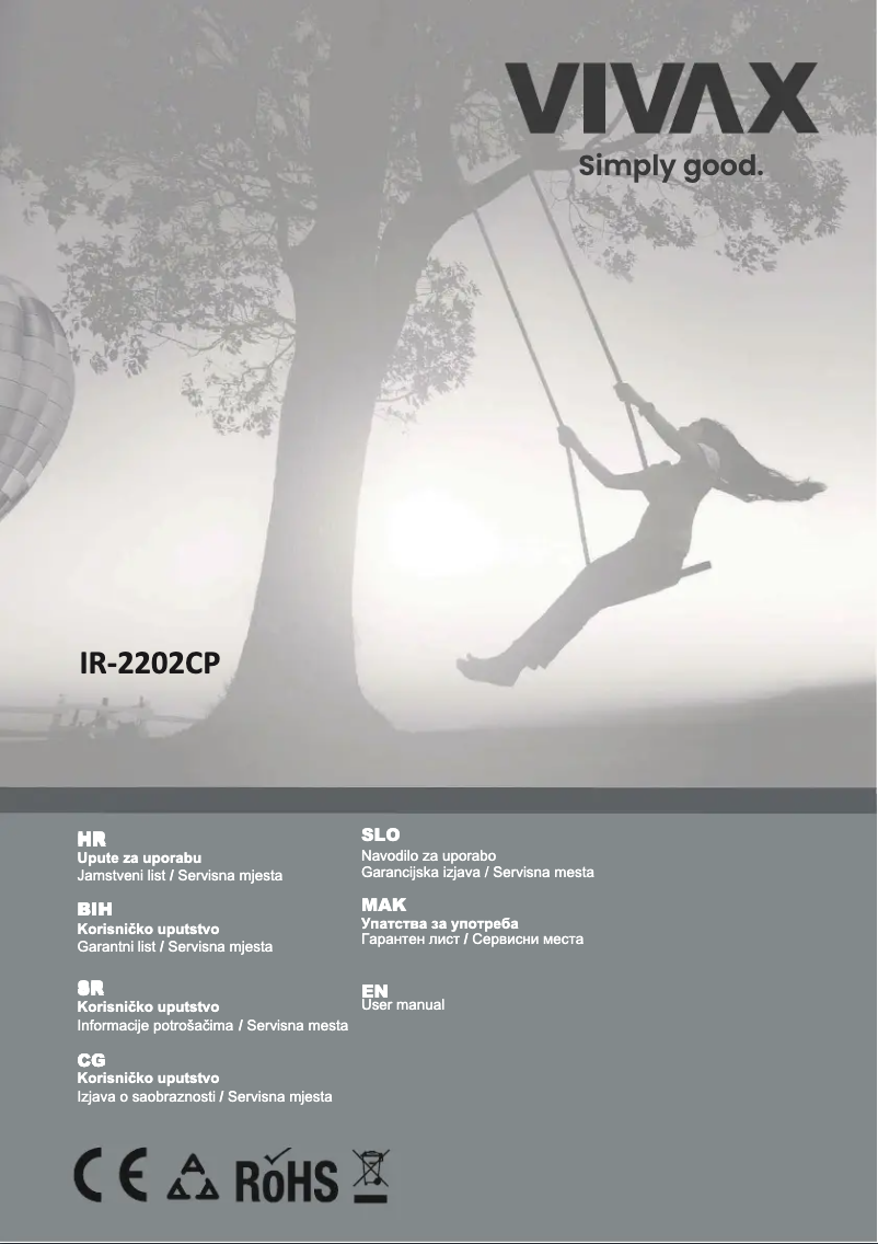 Page n°1 - Manuel utilisateur Vivax IR-2202CP