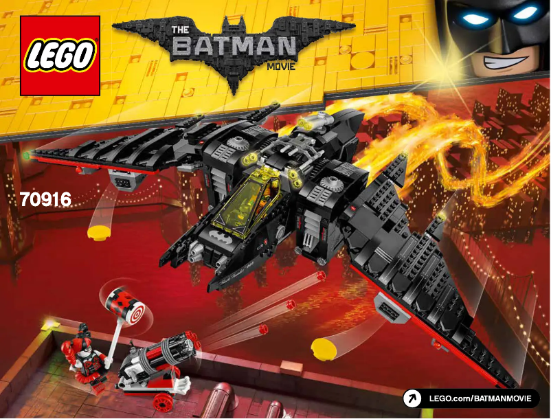 Page 1 de la notice Manuel utilisateur Lego Batman Movie 70916