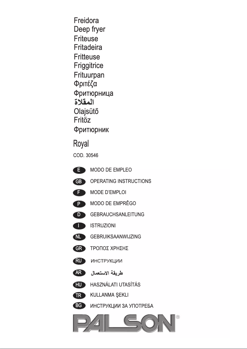 Página 1 del manual Manual de usuario Palson Royal