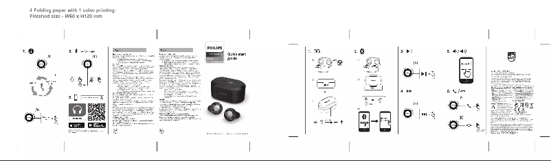 Página 1 del manual Guía de inicio rápido Philips TAT8505