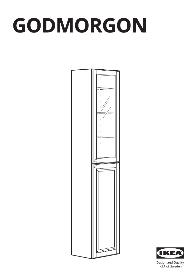 Page 1 de la notice Manuel utilisateur Ikea GODMORGON 803.922.78