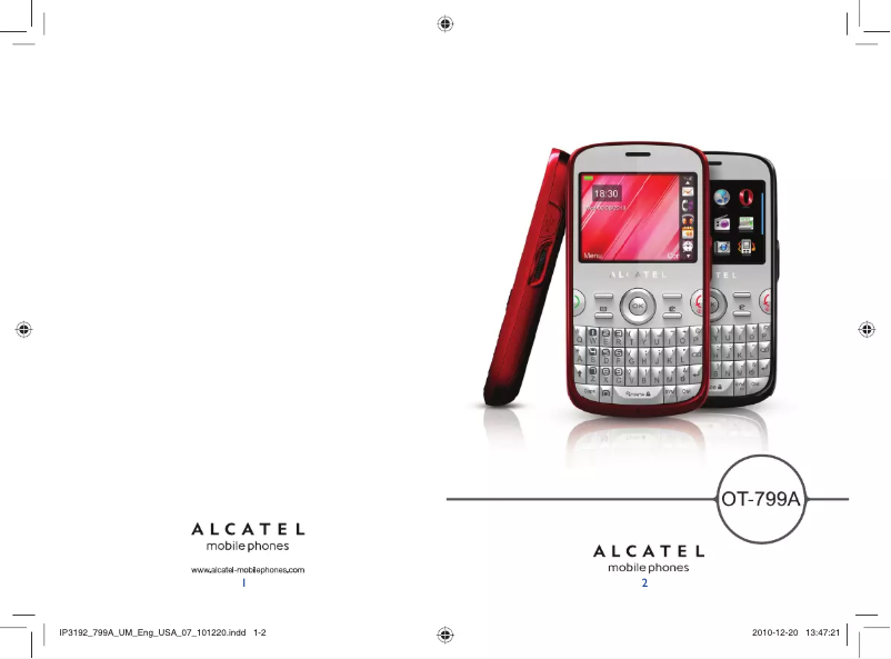Page n°1 - Manuel utilisateur Alcatel One Touch 799