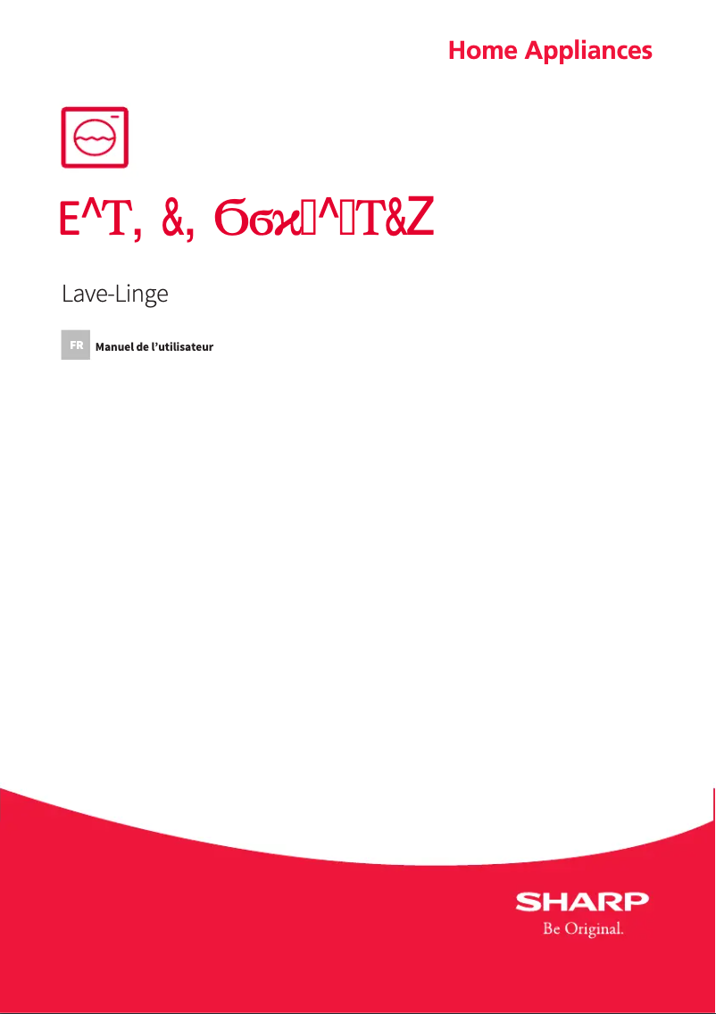 Page n°1 - Manuel utilisateur Sharp ES-HFH014ESC-FR