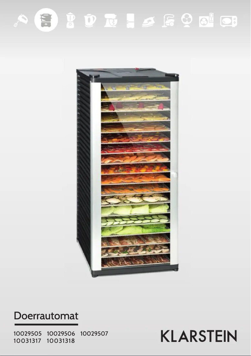 Page 1 de la notice Manuel utilisateur Klarstein Fruit Jerky 18