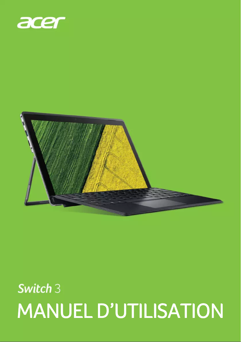 Page n°1 - Manuel utilisateur Acer Switch 3