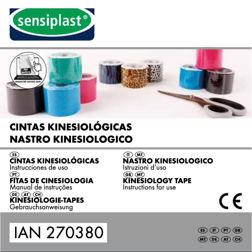 Page n°1 - Manuel utilisateur Sensiplast IAN 270380