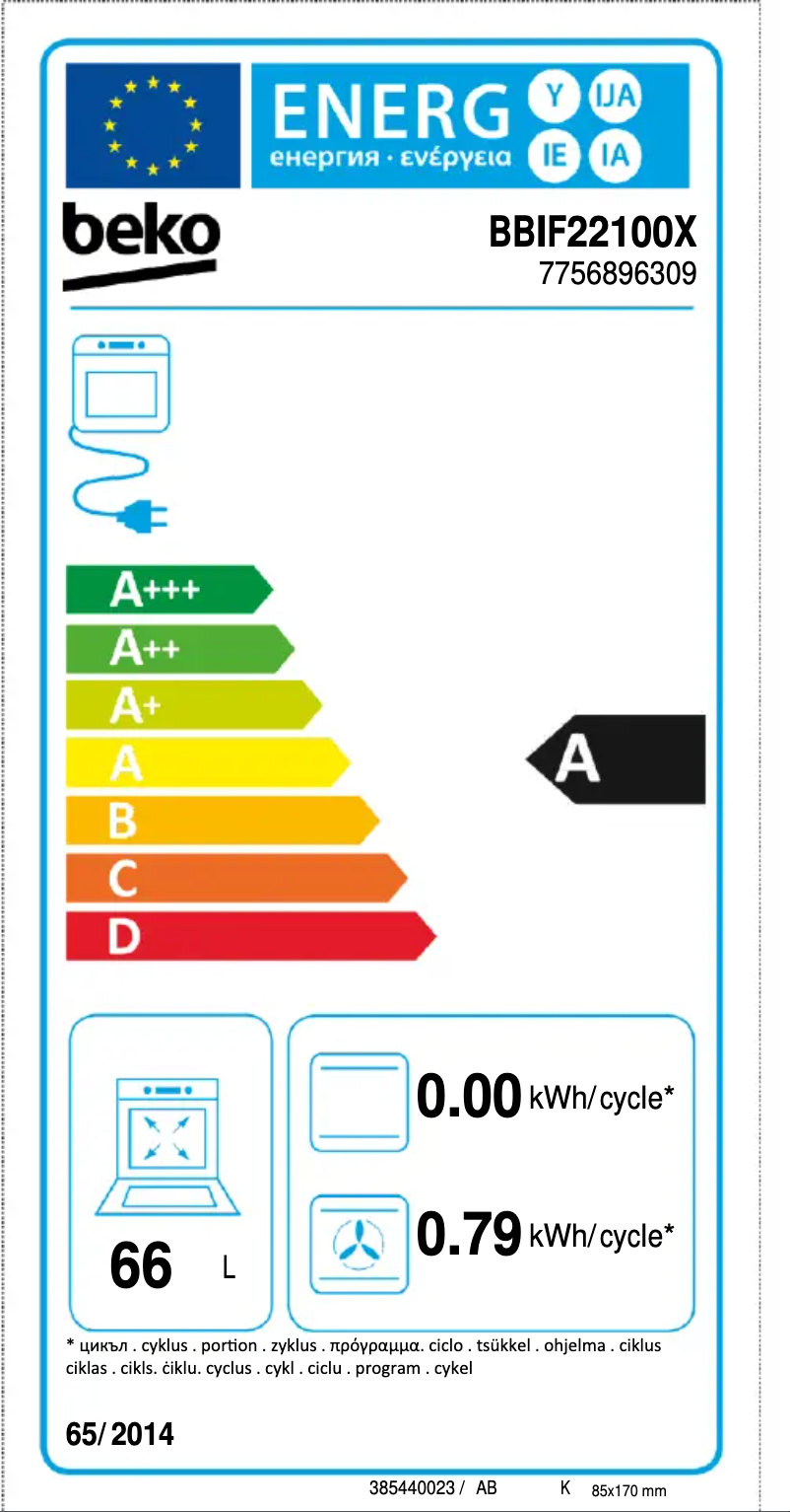 Image de la première page du manuel de l'appareil BBIF22100X