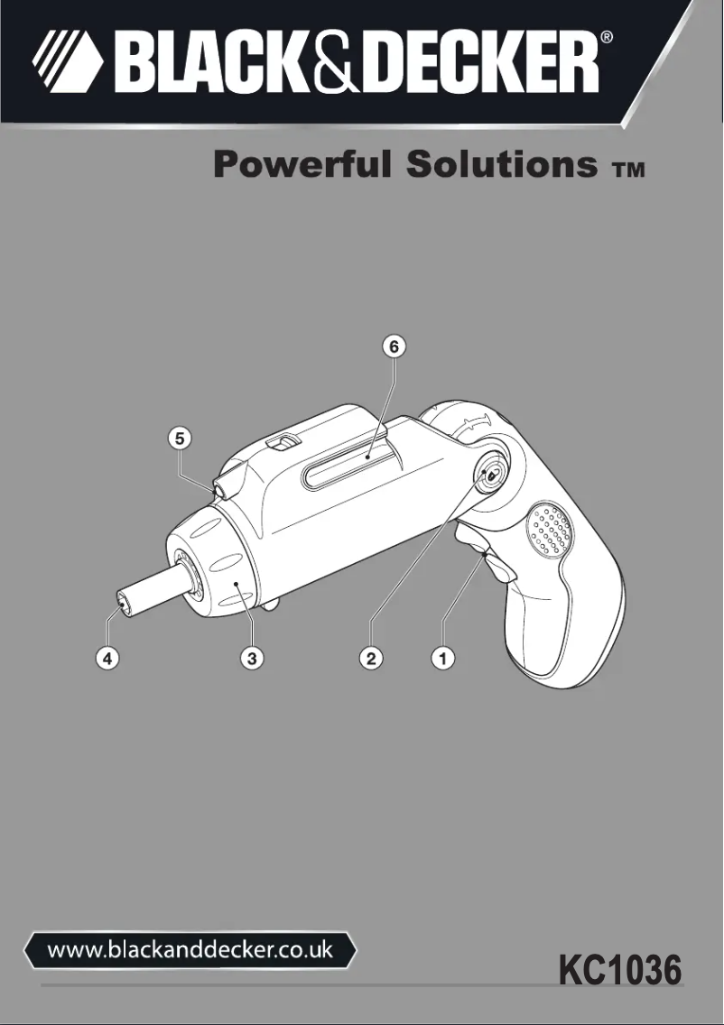 Page 1 de la notice Manuel utilisateur Black & Decker KC1036