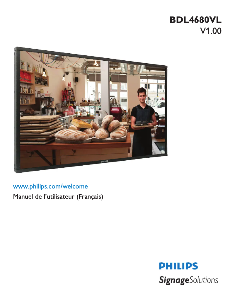 Page n°1 - Mode d'emploi Philips BDL4680VL