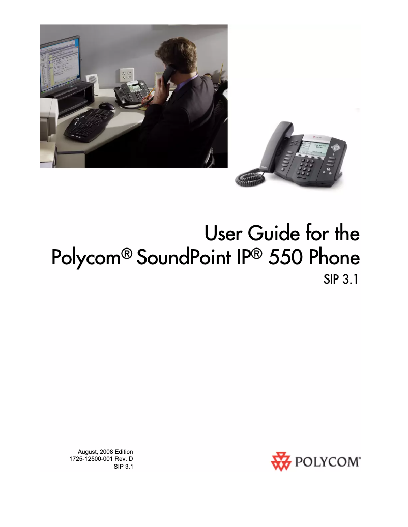 Página 1 del manual Manual de usuario Plantronics SoundPoint IP 550