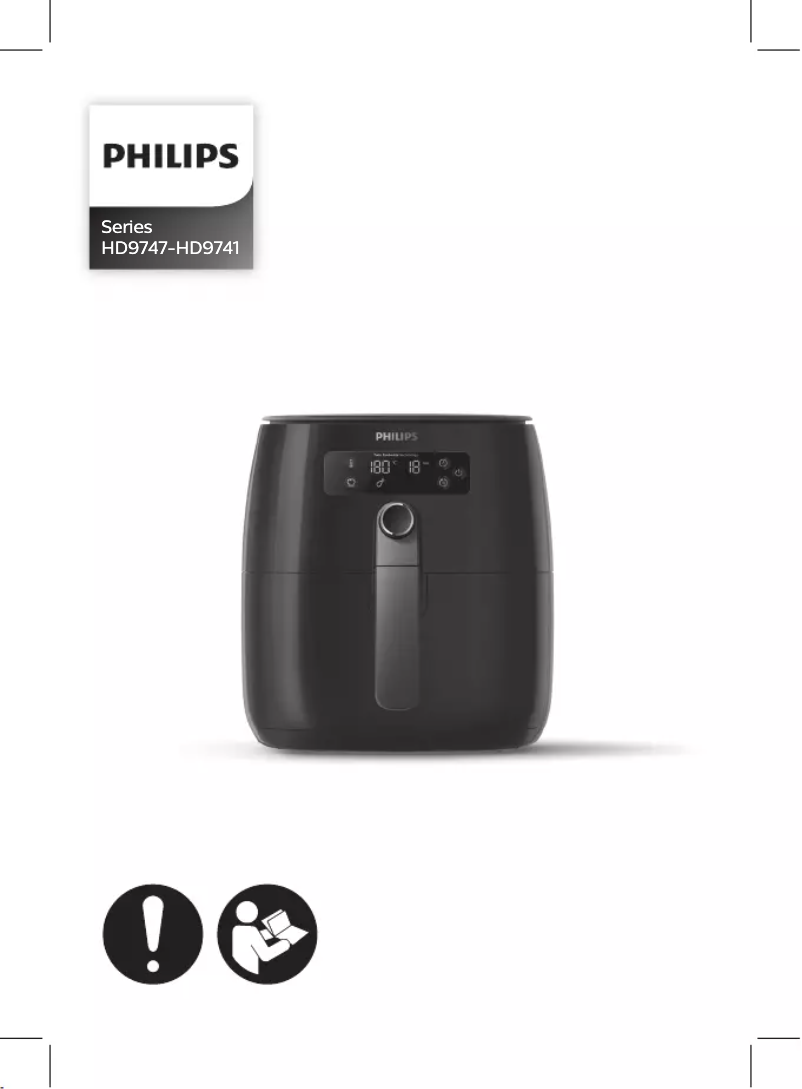 Imagen de la primera página del manual del dispositivo Avance Collection Airfryer HD9741