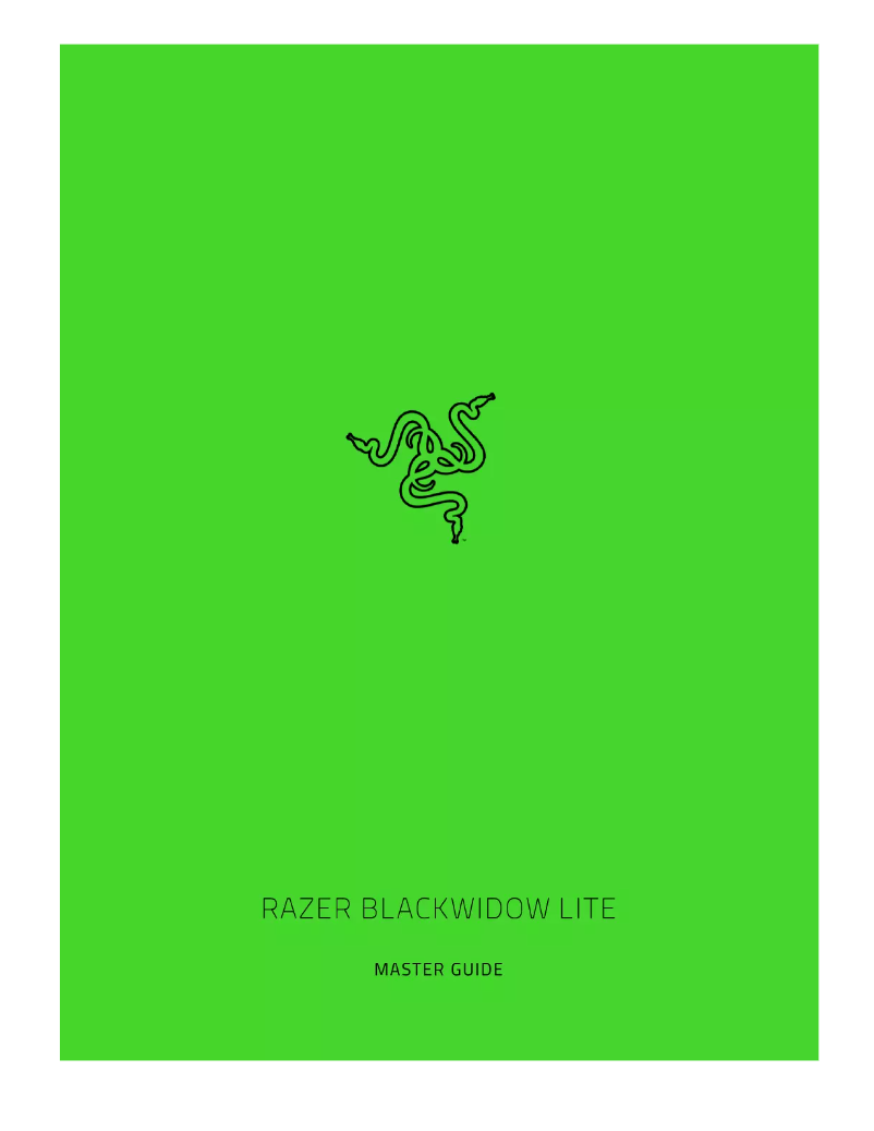 Image de la première page du manuel de l'appareil BlackWidow Lite Stormtrooper
