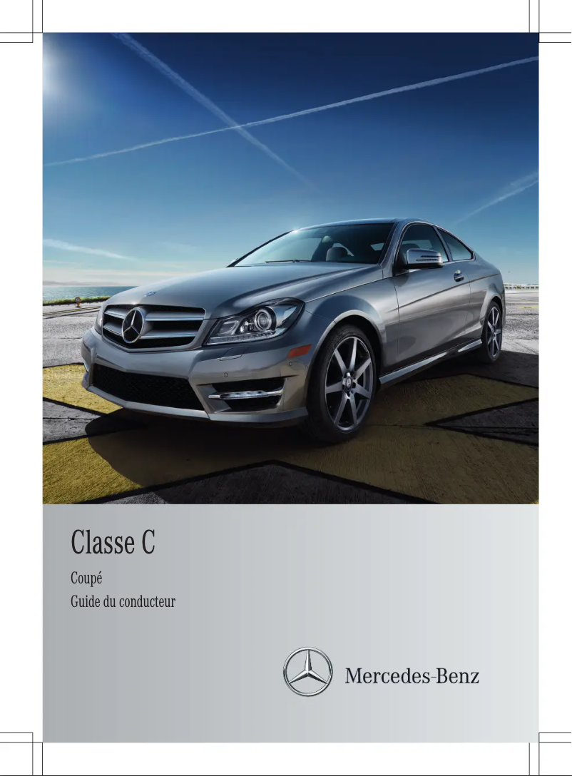 Image de la première page du manuel de l'appareil C-Class Coupe (2012)