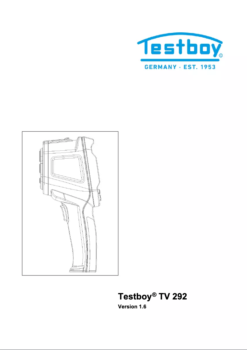 Page 1 de la notice Manuel utilisateur Testboy TV 292