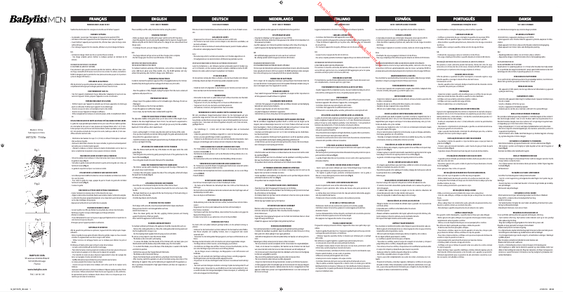 Image de la première page du manuel de l'appareil MT728E