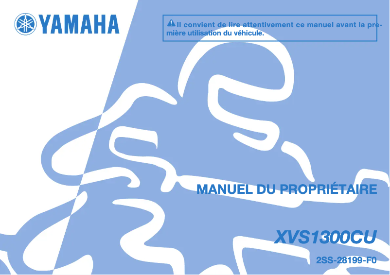 Image de la première page du manuel de l'appareil XVS1300CU (2014)