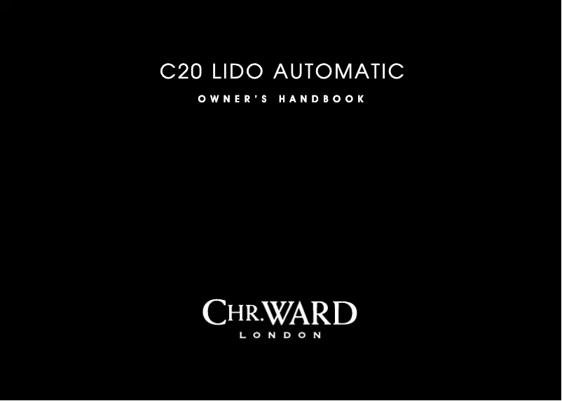 Page 1 de la notice Manuel utilisateur Christopher Ward C20 Lido