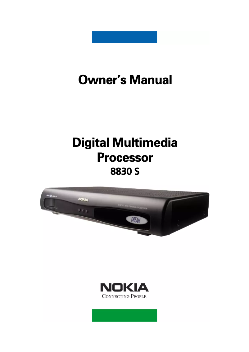 Page 1 de la notice Manuel utilisateur Nokia 8830 S
