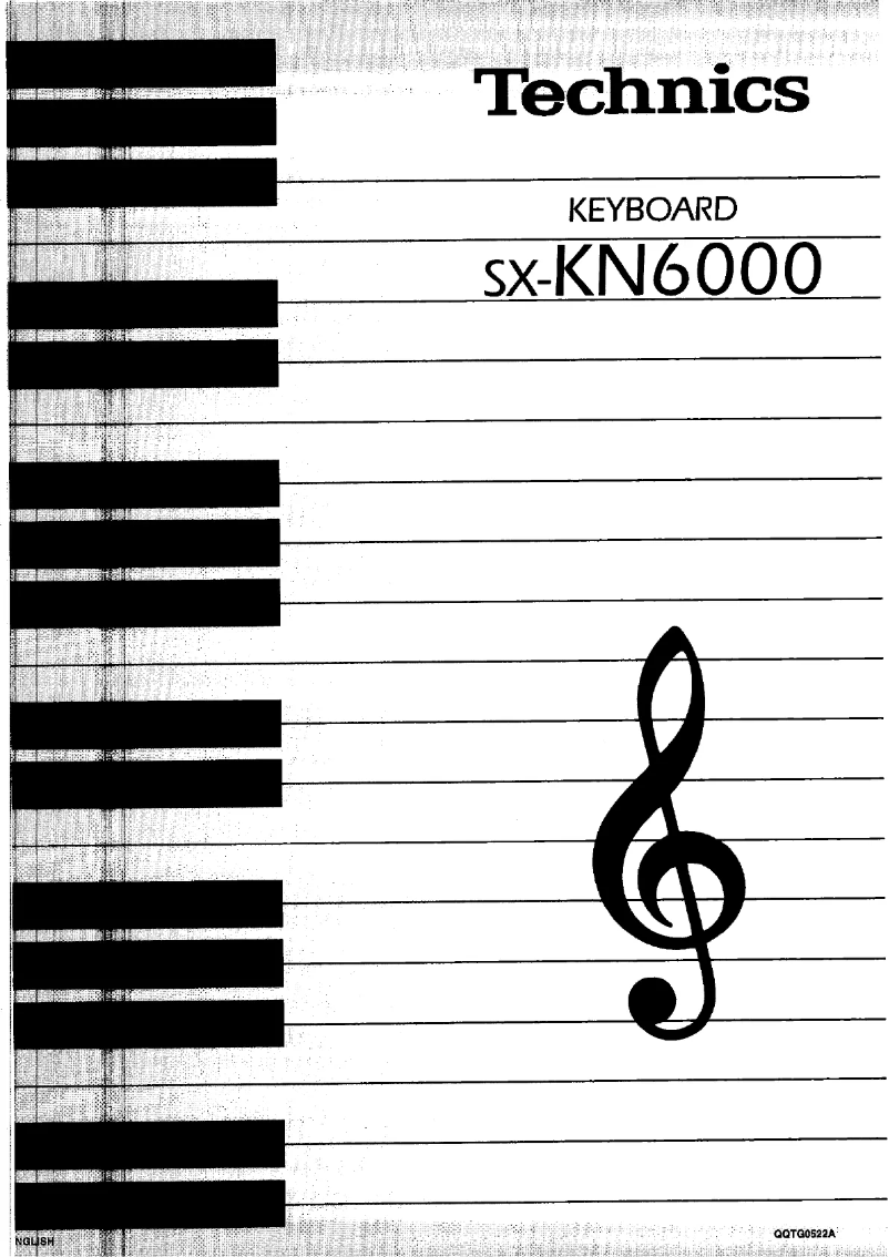Page n°1 - Manuel utilisateur Technics SX-KN6000