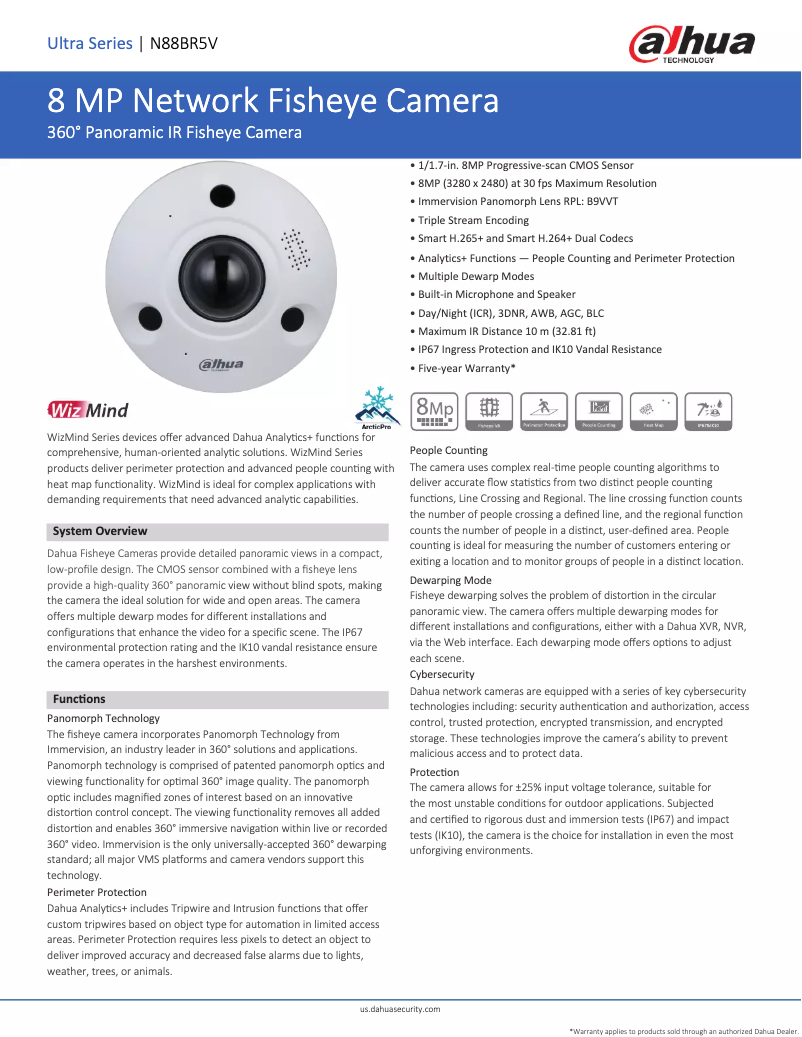 Page n°1 - Manuel utilisateur Dahua Technology N88BR5V