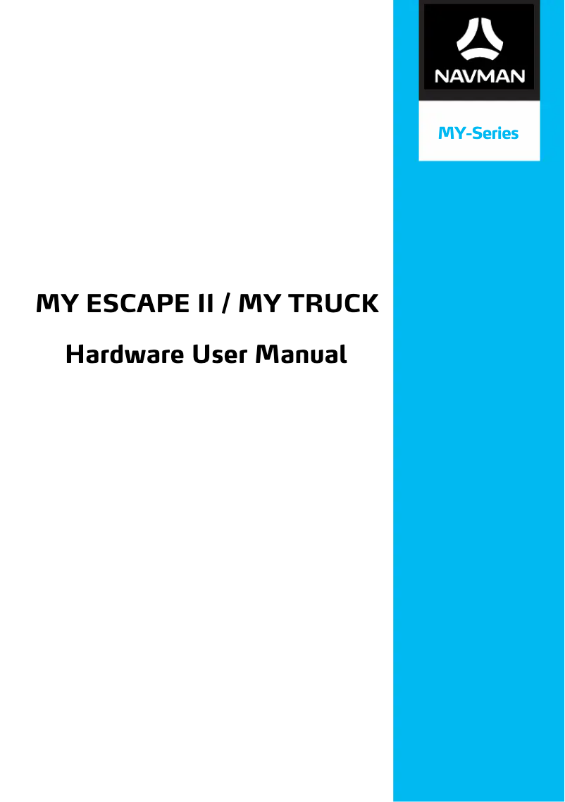 Page n°1 - Manuel utilisateur Navman MY Truck III