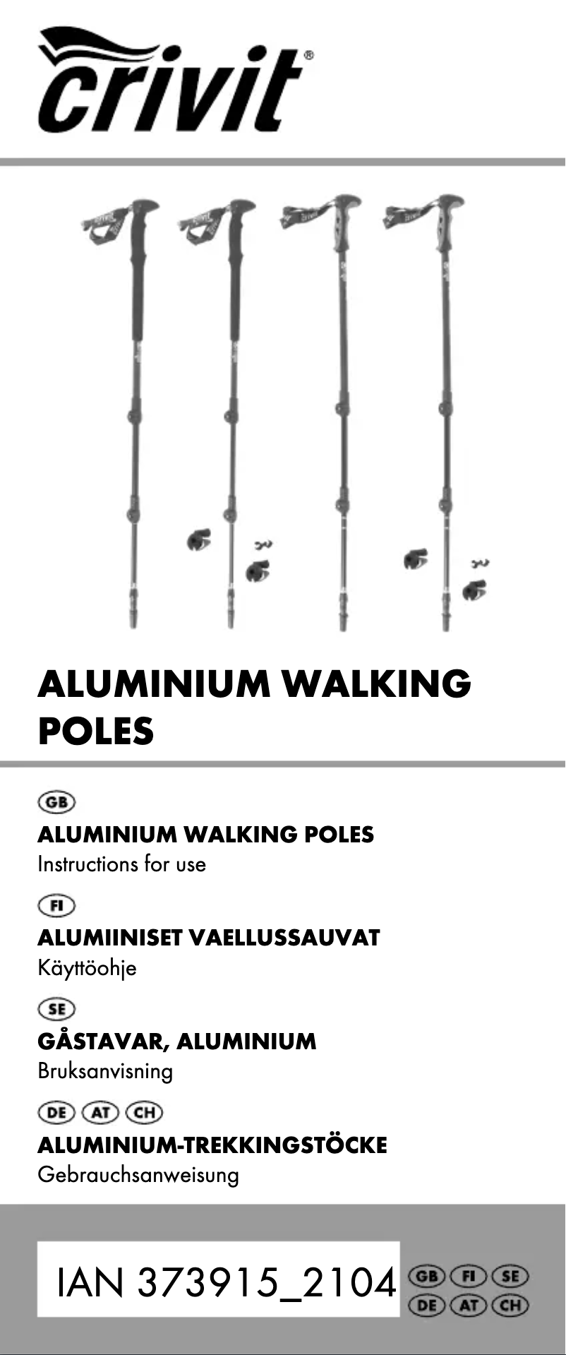 Page n°1 - Manuel utilisateur Crivit IAN 373915