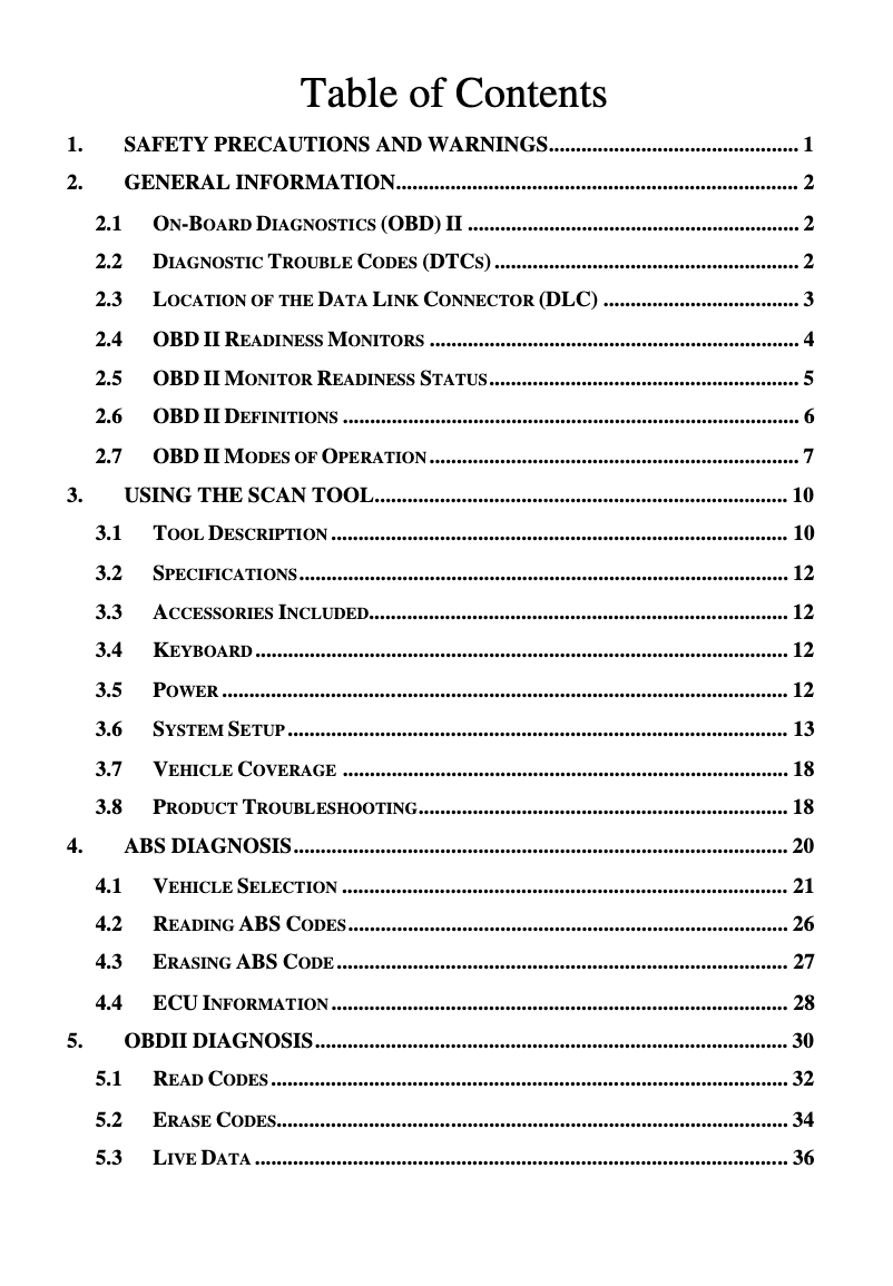 Page 1 de la notice Manuel utilisateur Autel AutoLink AL609