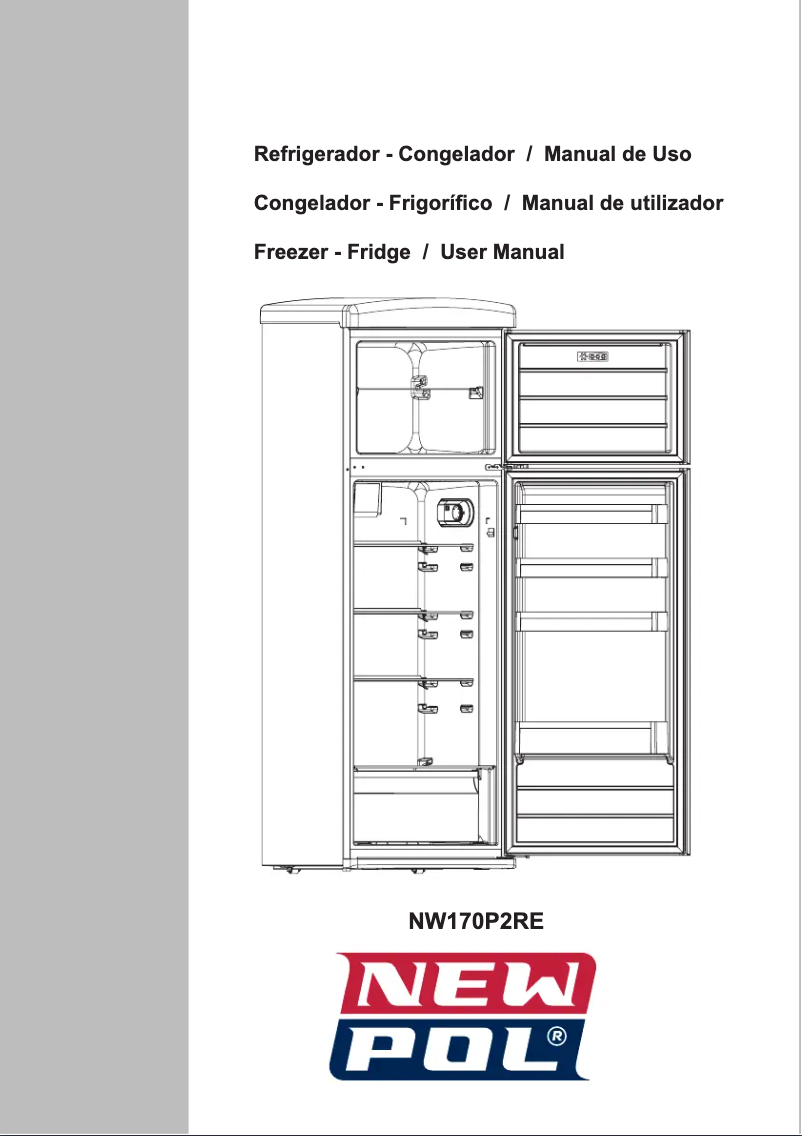 Page 1 de la notice Manuel utilisateur New Pol NW170P2RE