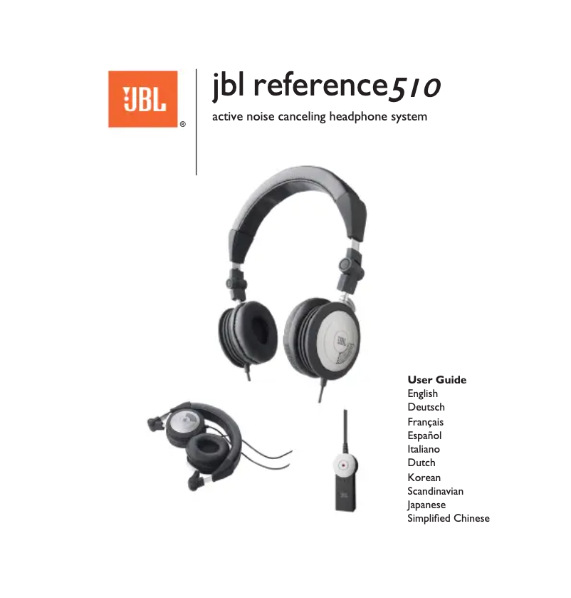 Página 1 del manual Manual de usuario JBL Reference 510