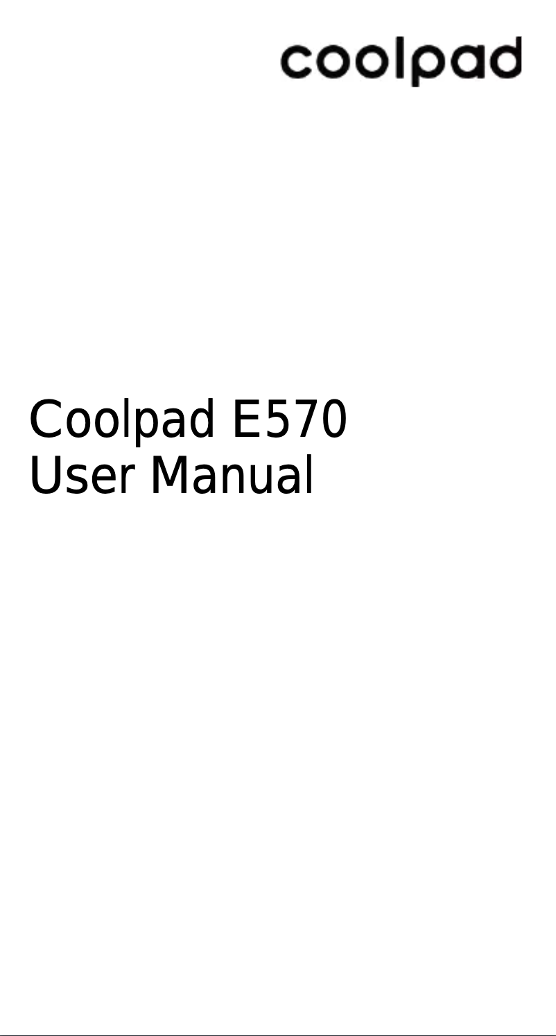 Page n°1 - Manuel utilisateur Coolpad E570