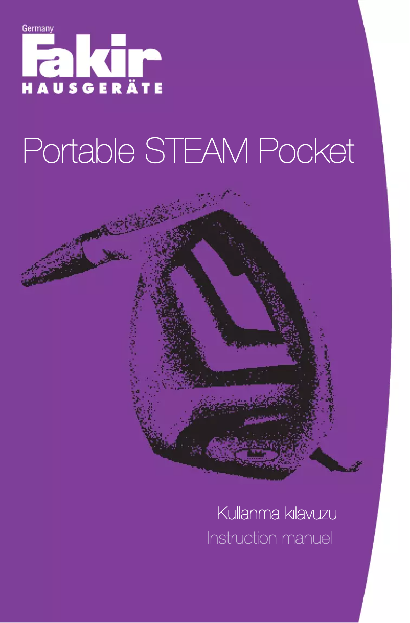 Page 1 de la notice Manuel utilisateur Fakir Portable Steam Pocket