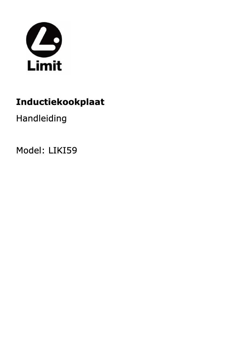 Page n°1 - Manuel utilisateur Limit LIKI59