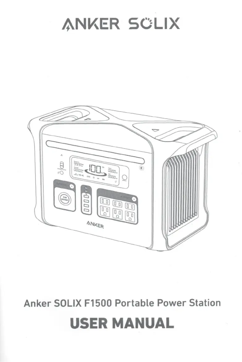 Image de la première page du manuel de l'appareil SOLIX F1500