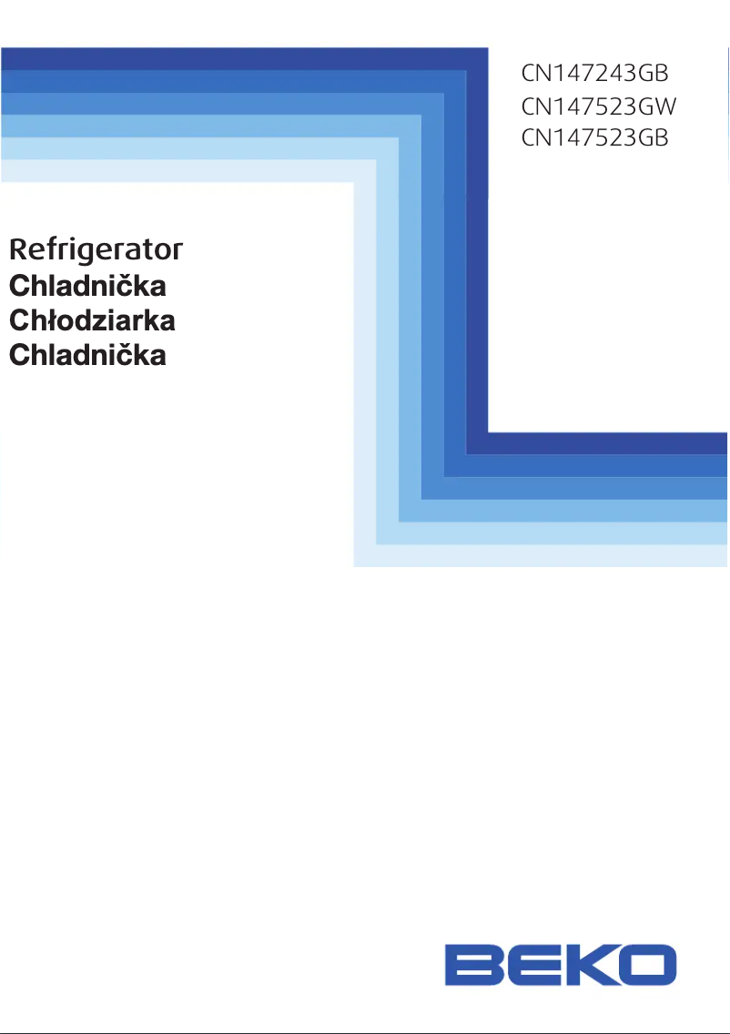 Image de la première page du manuel de l'appareil CN 147523 GW