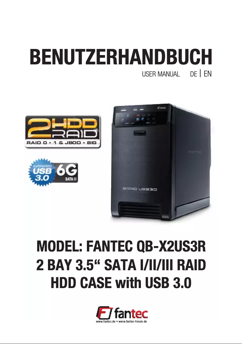 Image de la première page du manuel de l'appareil QB-X2US3R