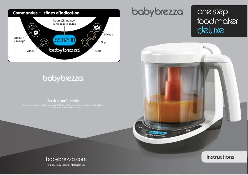 Page n°1 - Manuel utilisateur Baby Brezza Food Maker Deluxe