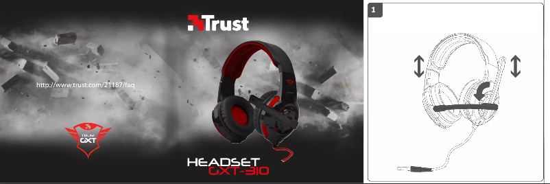 Image de la première page du manuel de l'appareil GXT 310