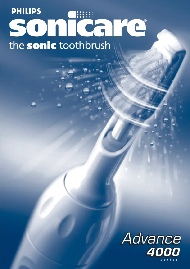 Page 1 of the manual User Manual Philips Sonicare Advance HX4401
