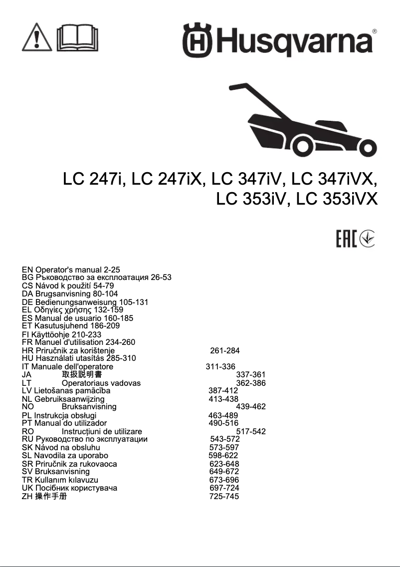 Image de la première page du manuel de l'appareil LC 247iX