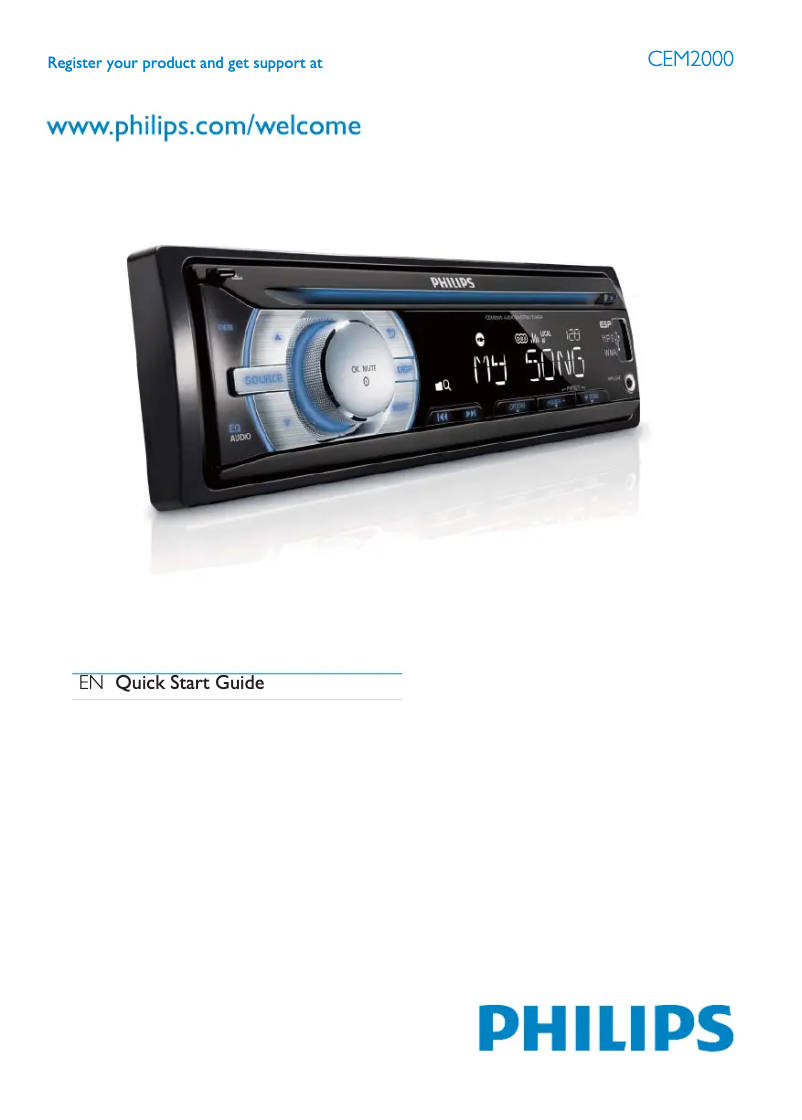 Página 1 del manual Guía de inicio rápido Philips CEM2000