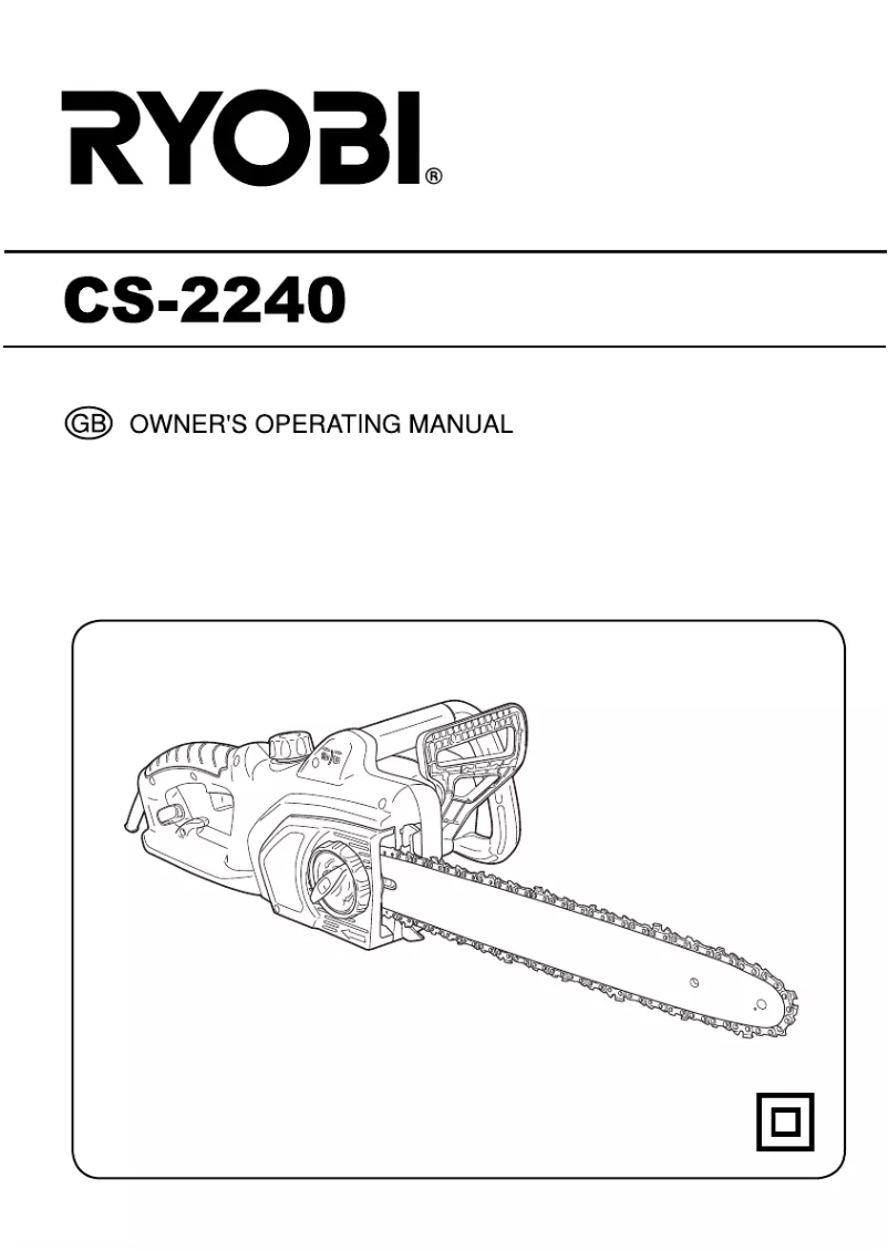 Page n°1 - Manuel utilisateur RYOBI CS-2240