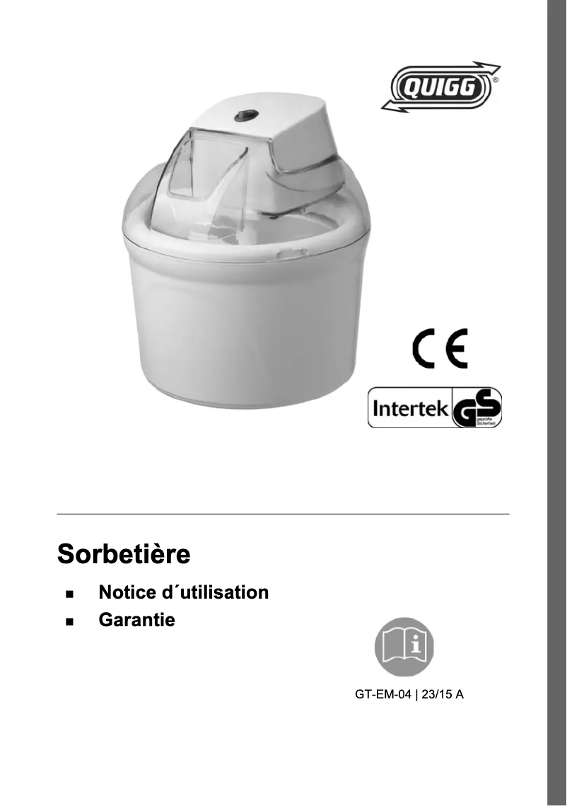Image de la première page du manuel de l'appareil GT-EM-04