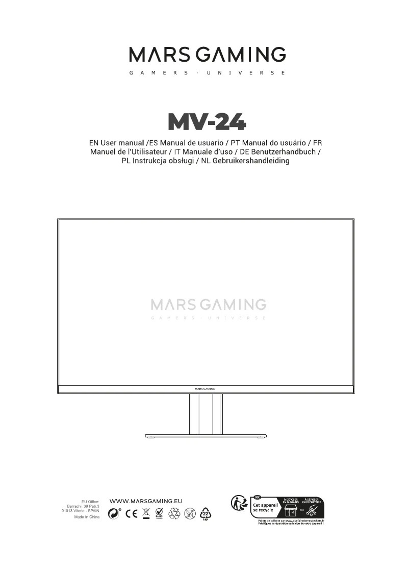 Image de la première page du manuel de l'appareil MV-24