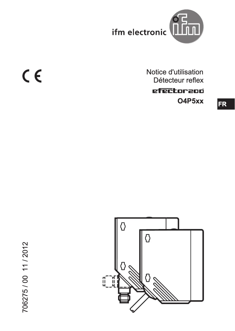 Page 1 de la notice Manuel utilisateur IFM O4P501