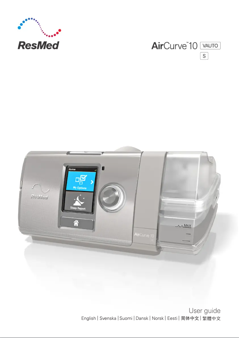 Page n°1 - Manuel utilisateur ResMed AirCurve 10 S